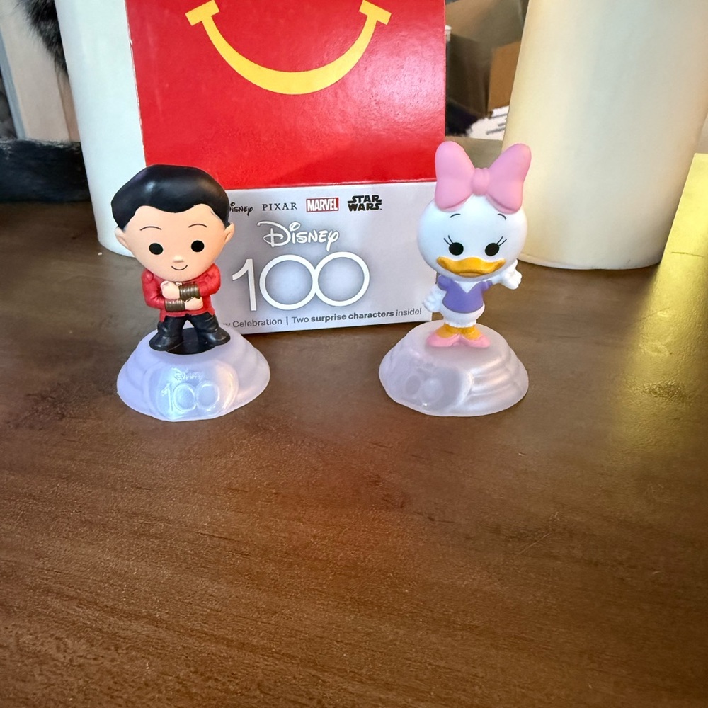 Disney 100th Anniversary Figurine Set - Red and Purple